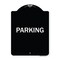 Signmission Designer Series Sign-Parking, Black & White Heavy-Gauge Aluminum Sign, 24" x 18", BW-1824-23478 A-DES-BW-1824-23478 - alternate 1